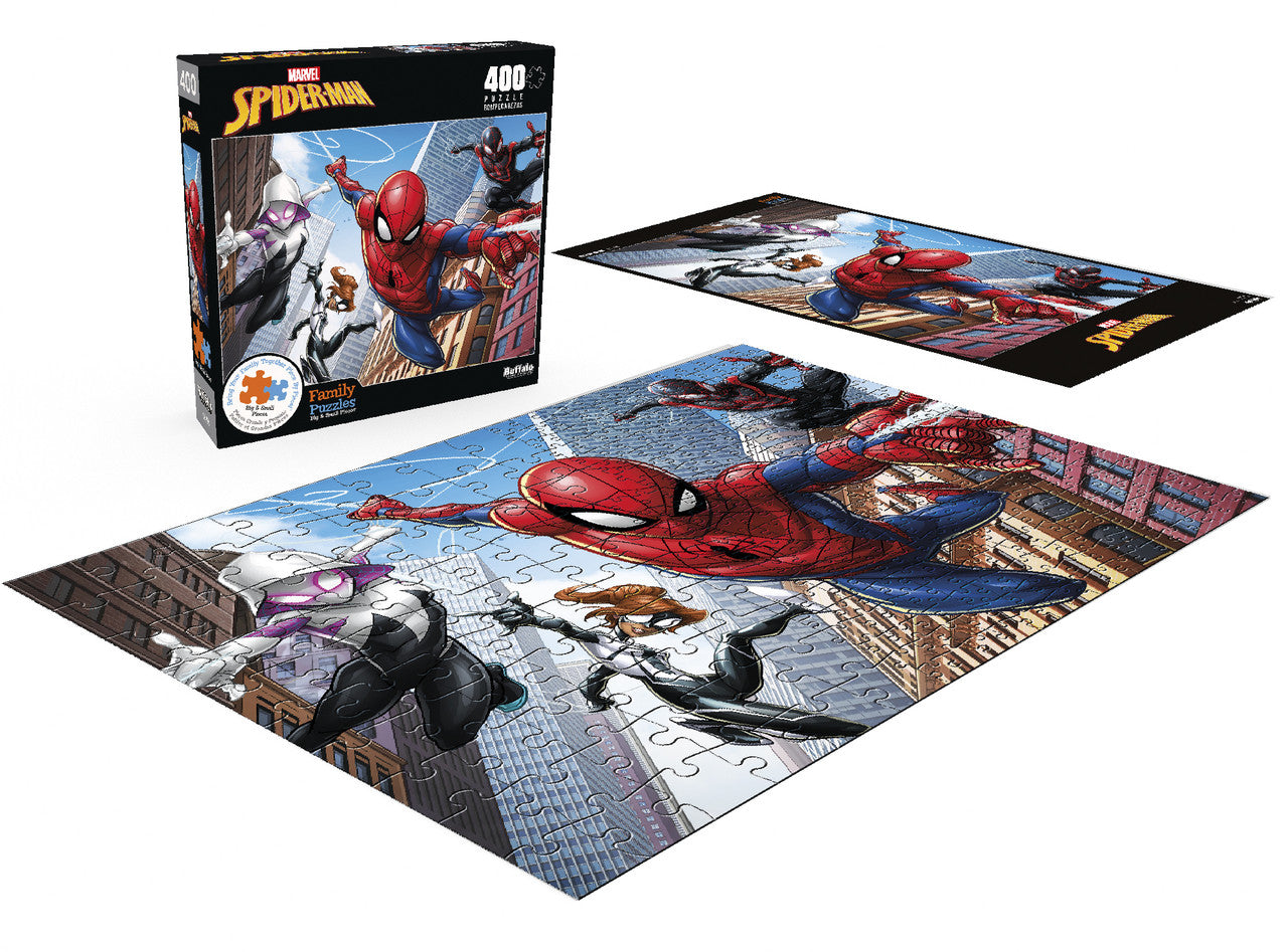 Family Puzzle: Marvel: Spider-Man: Web Spinning - 400 Piece Puzzle