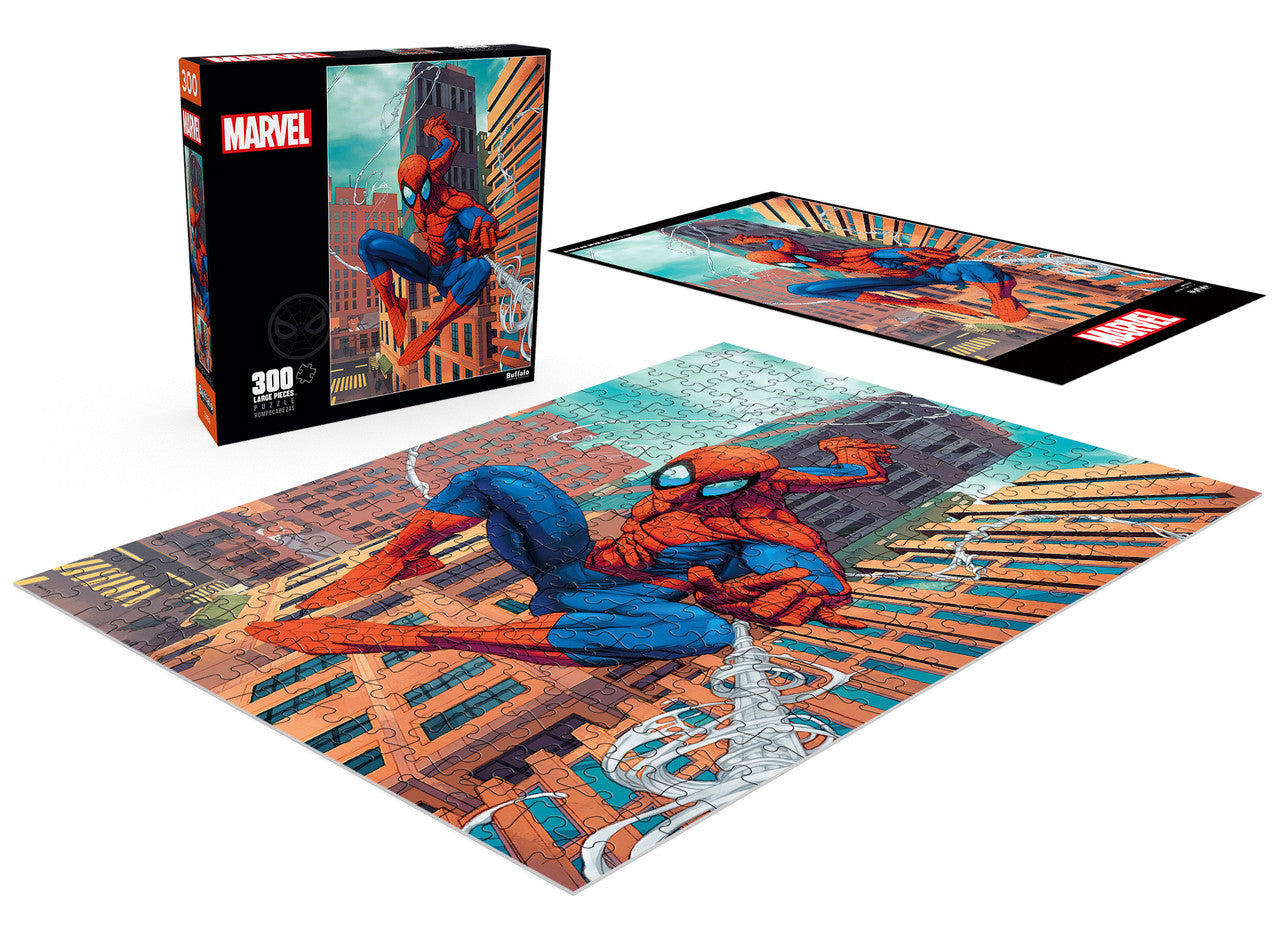 Buffalo Games-Marvel: Spider-Man #18 - 300 Large Piece Puzzle-22406-Legacy Toys