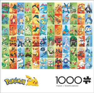 Pokemon Kanto Region Evolutions 1000 Large Piece Jigsaw Puzzle