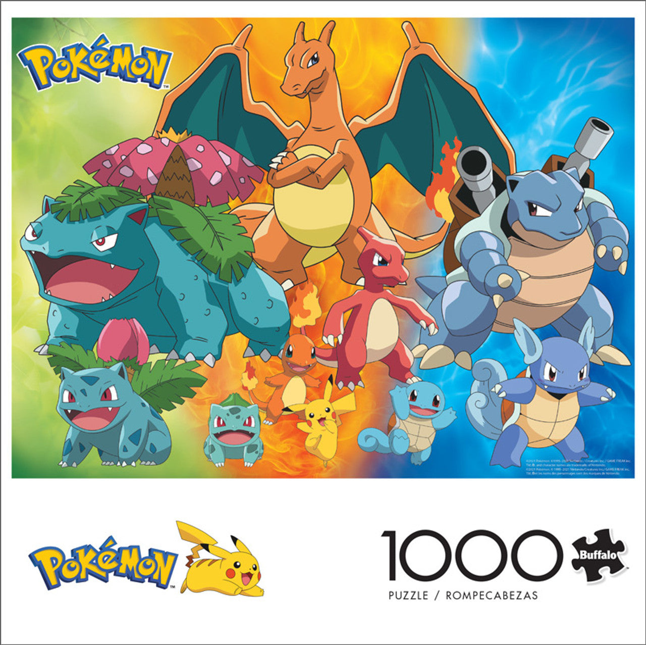 Buffalo Games - Pokemon Kanto Region Evolutions - 1000 Piece Jigsaw Puzzle