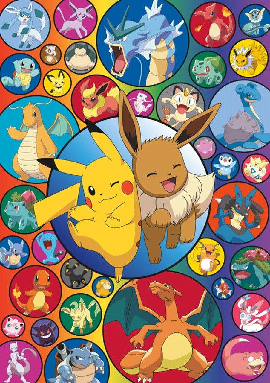 Buffalo Games-Pokémon Pikachu & Eevee Series 3 - 500 Piece Puzzle-3354-Legacy Toys