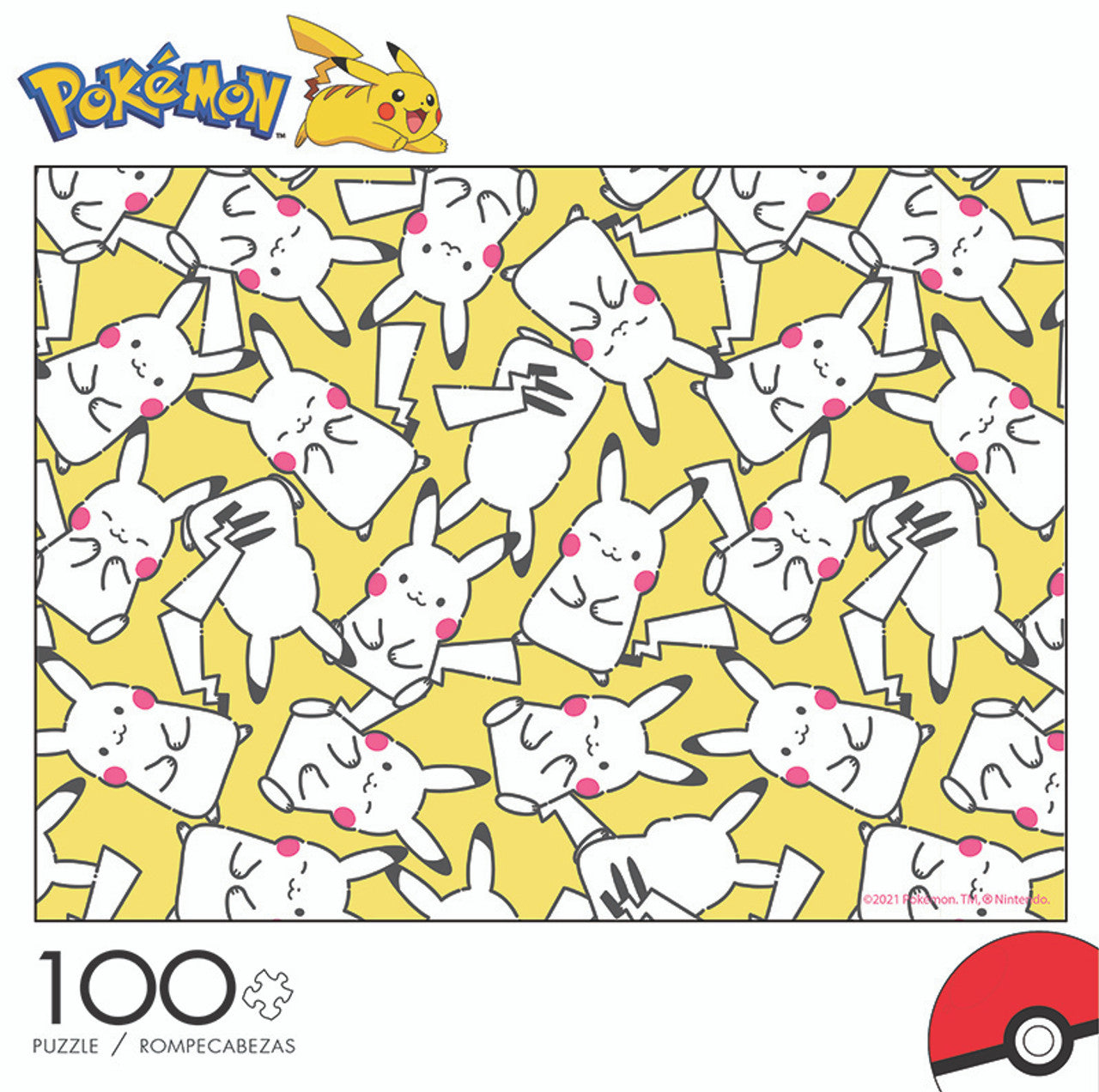 Pokémon Pikachu Pattern - 100 Piece Puzzle