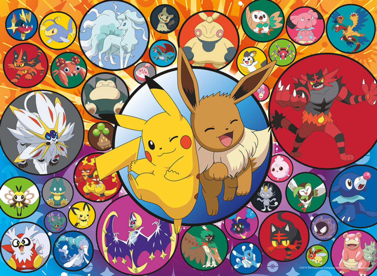 Buffalo Games-Pokémon: Poke Bubbles-alola - 100 Piece Puzzle-4805-Legacy Toys