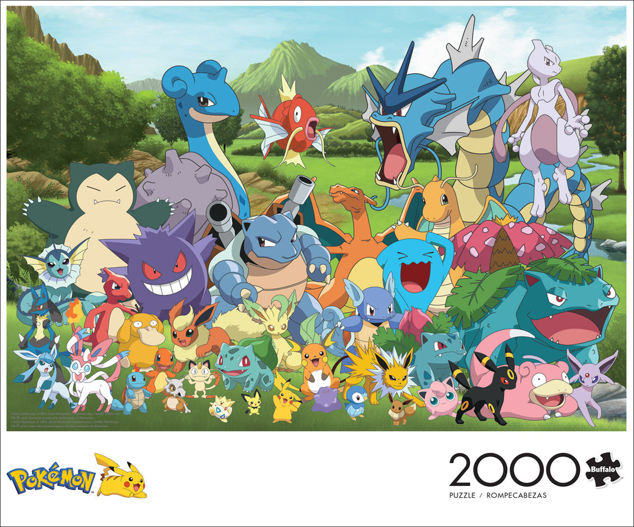 Buffalo Games-Pokémon: Pokémon Group - 2000 Piece Puzzle-2336-Legacy Toys