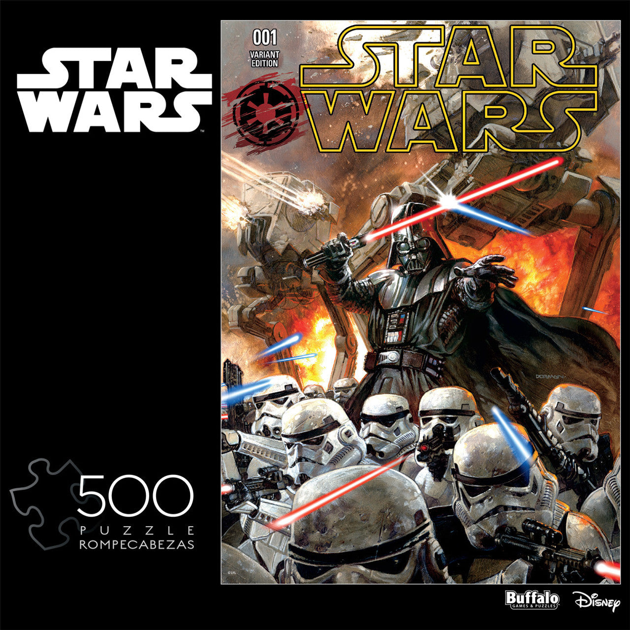 Prime 3d Star Wars Darth Vader And Stormtrooper Puzzle 500 Pieces