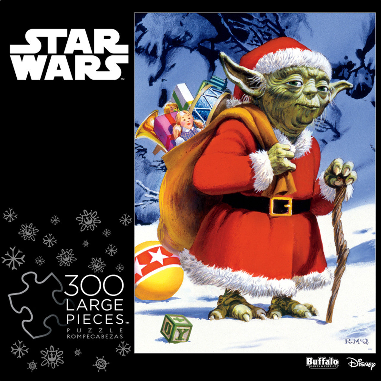 Buffalo Games-Star Wars: Holiday Yoda - 300 Large Piece Puzzle-2805-Legacy Toys