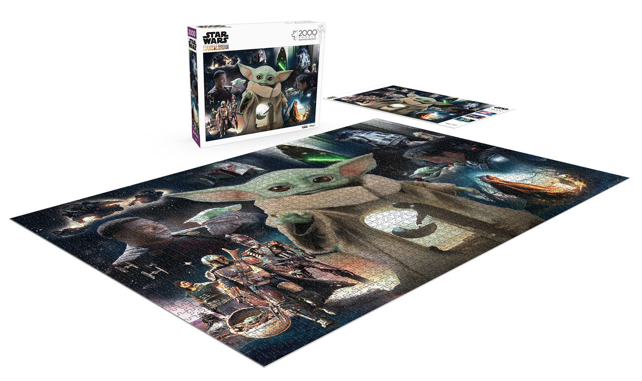 Buffalo Games-Star Wars: The Mandalorian: Grogu's Journey - 2000 Piece Photomosaic Puzzle-2128-Legacy Toys