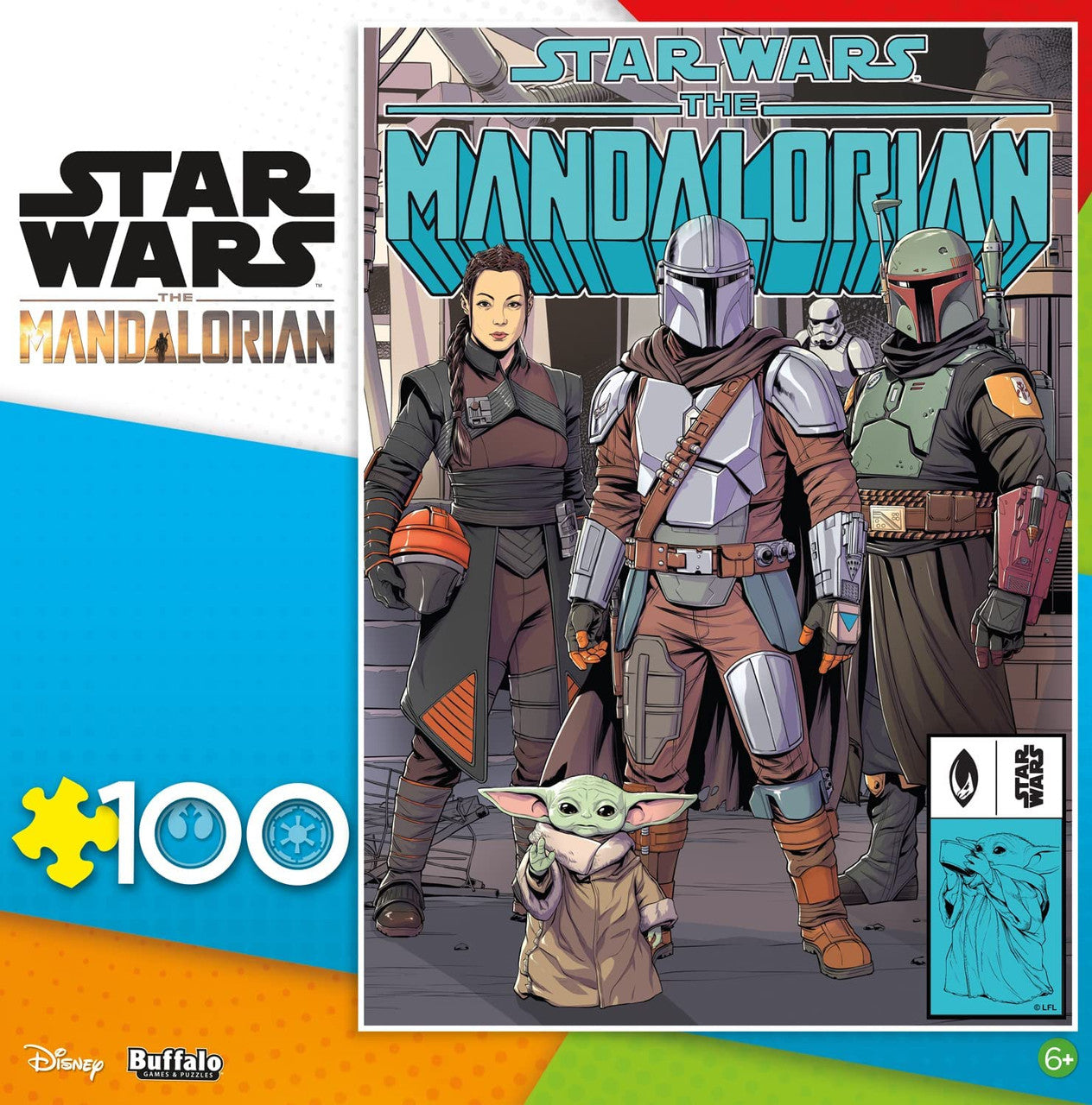 Buffalo Games-Star Wars: The Mandalorian: Legendary Bounty - 100 Piece Puzzle-4819-Legacy Toys