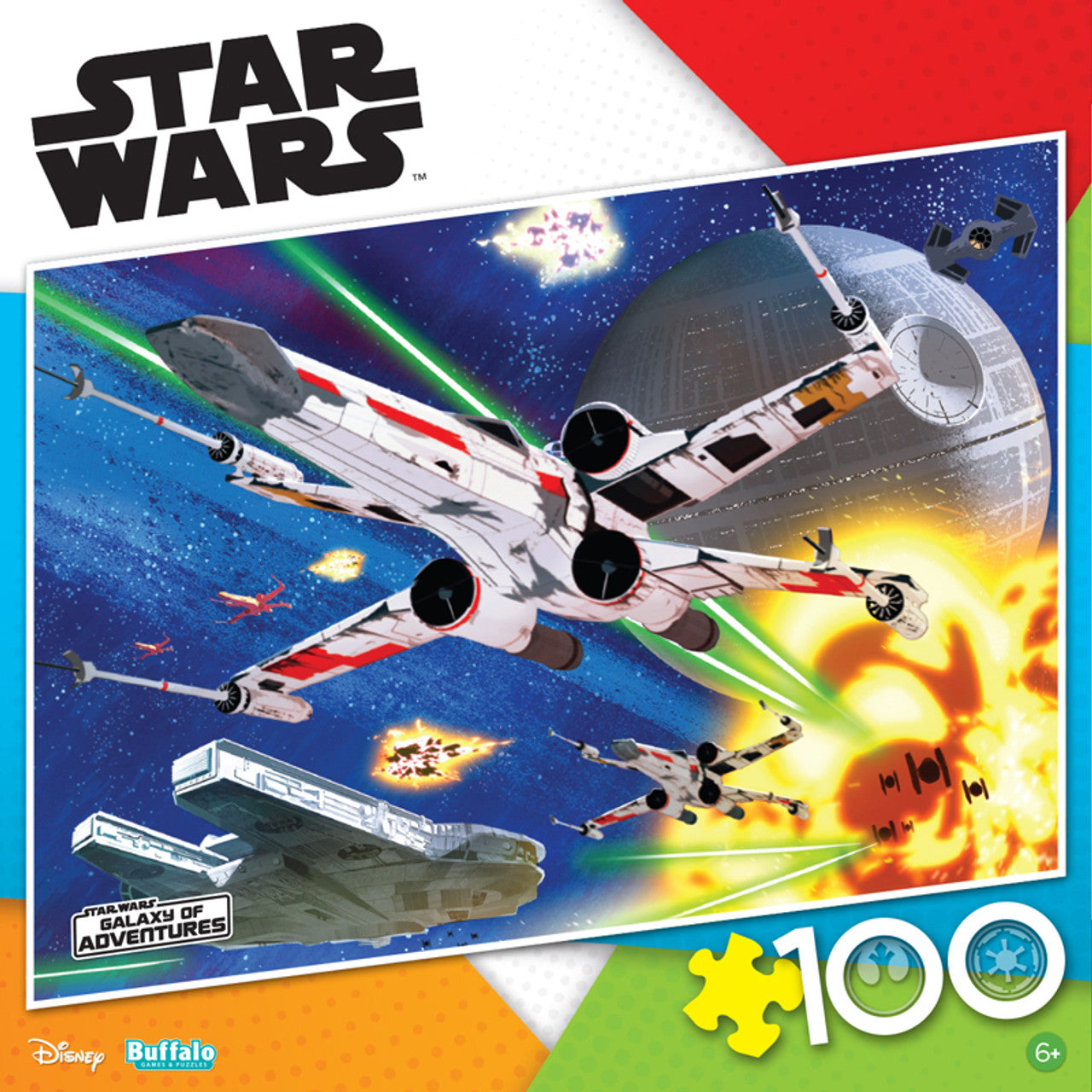 Buffalo Games-Star Wars: X-Wing Assault - 100 Piece Puzzle-4802-Legacy Toys