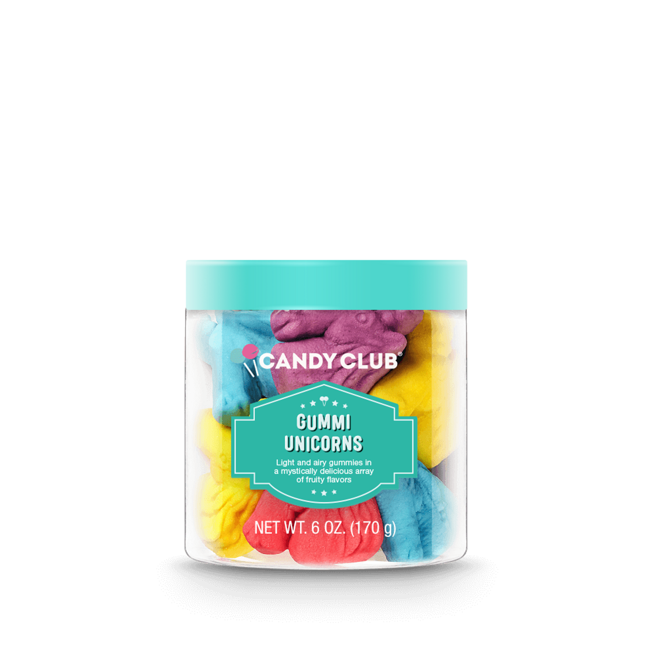 Candy Club-Gummi Unicorns Small Jar-RSGM18-00-88-Legacy Toys