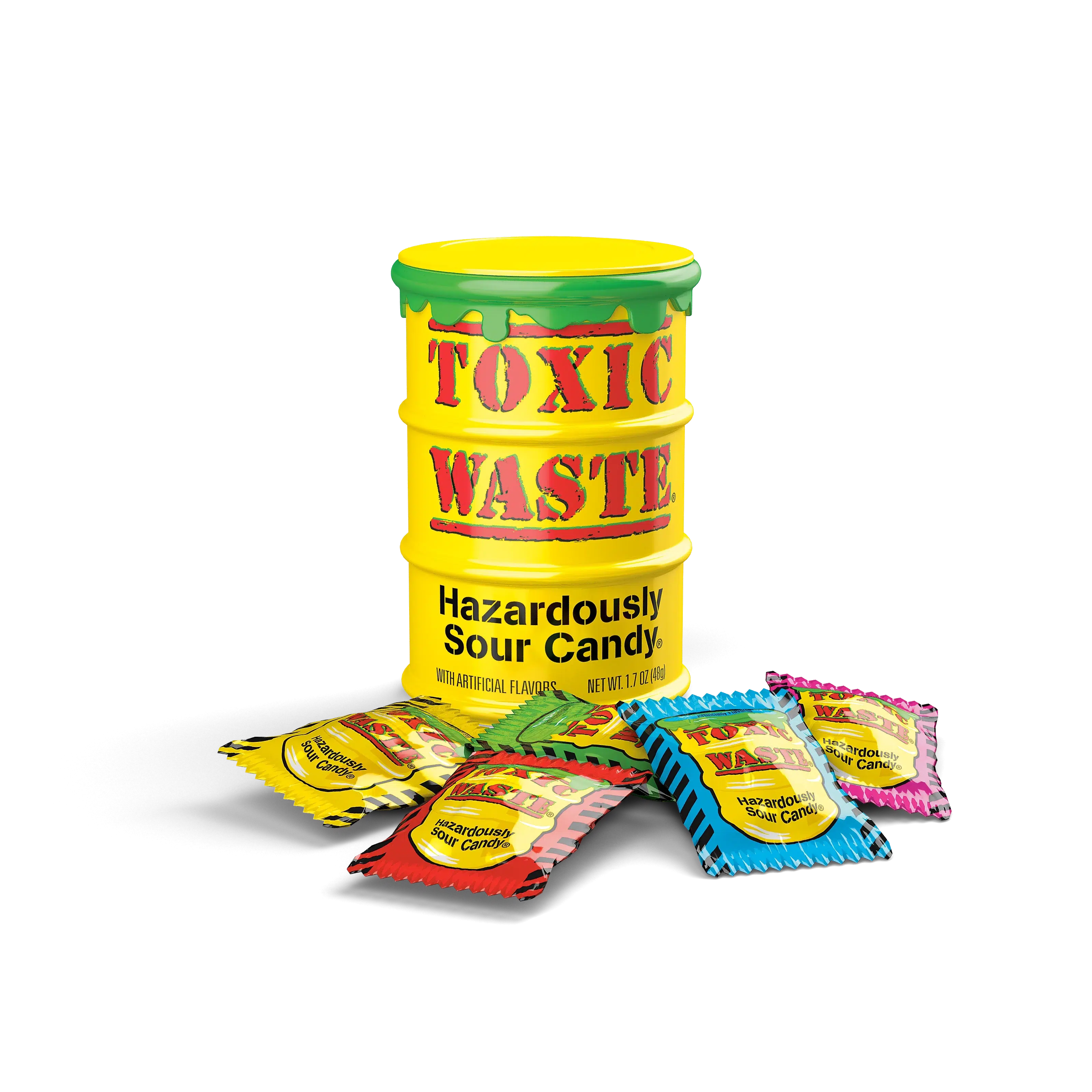 Candy Dynamics-Toxic Waste Original Yellow Drum 1.7 oz.-87410-1-Legacy Toys