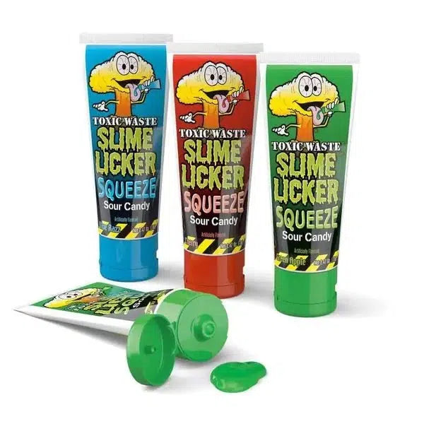 Candy Dynamics-Toxic Waste Slime Licker Squeeze Assorted Flavors 2.47 oz.-42070-1-Legacy Toys