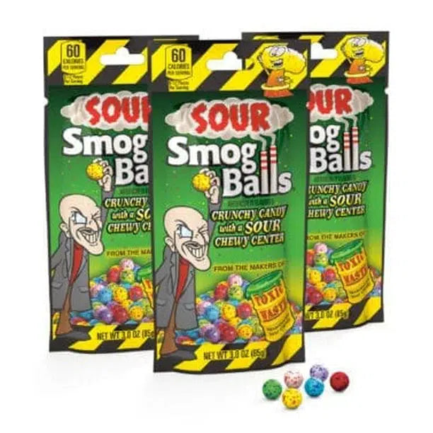 Candy Dynamics-Toxic Waste Smog Balls 3 oz. Bag--Legacy Toys