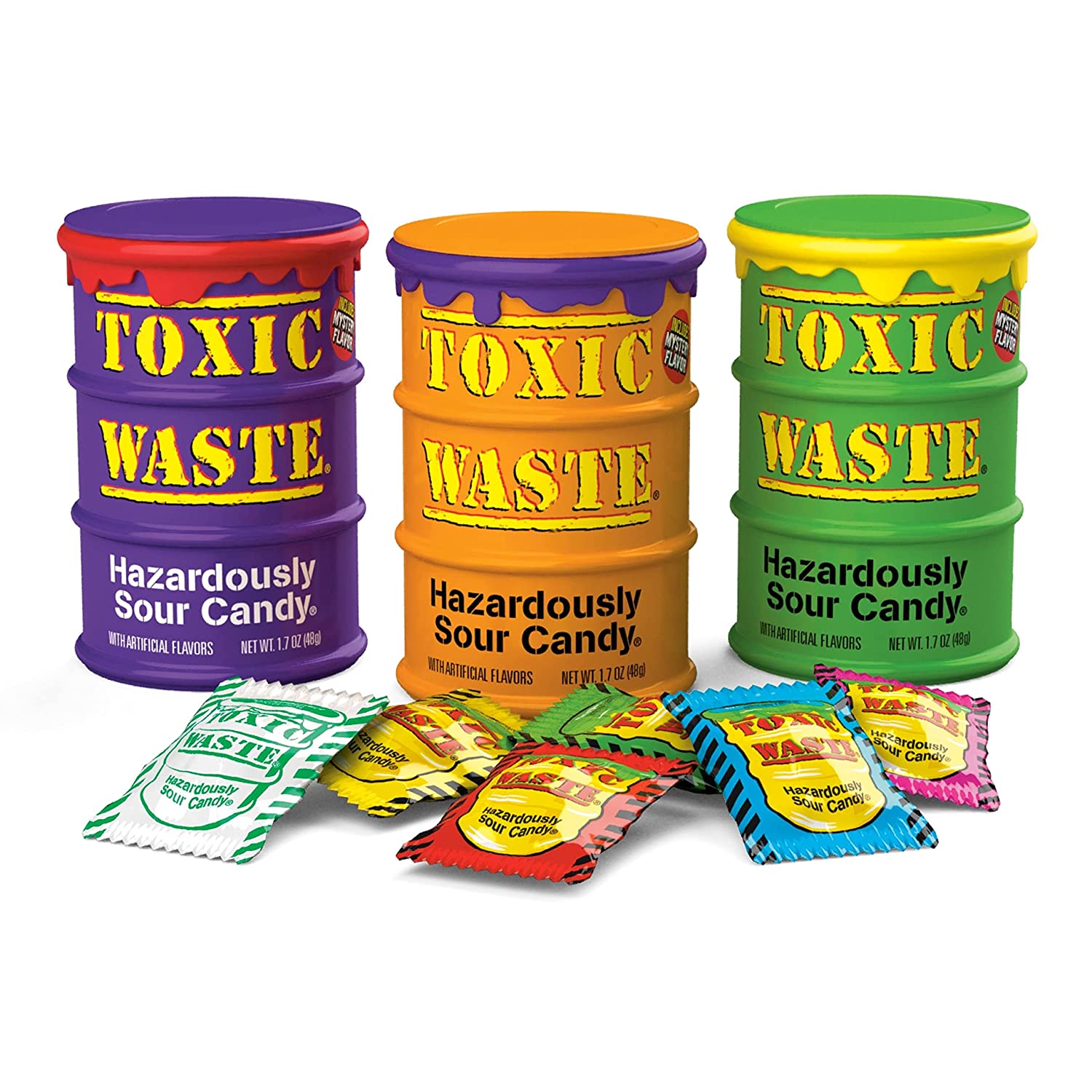 Candy Dynamics-Toxic Waste Special Edition Color Drum 1.7 oz. Assorted Colors-86412-1-Single-Legacy Toys
