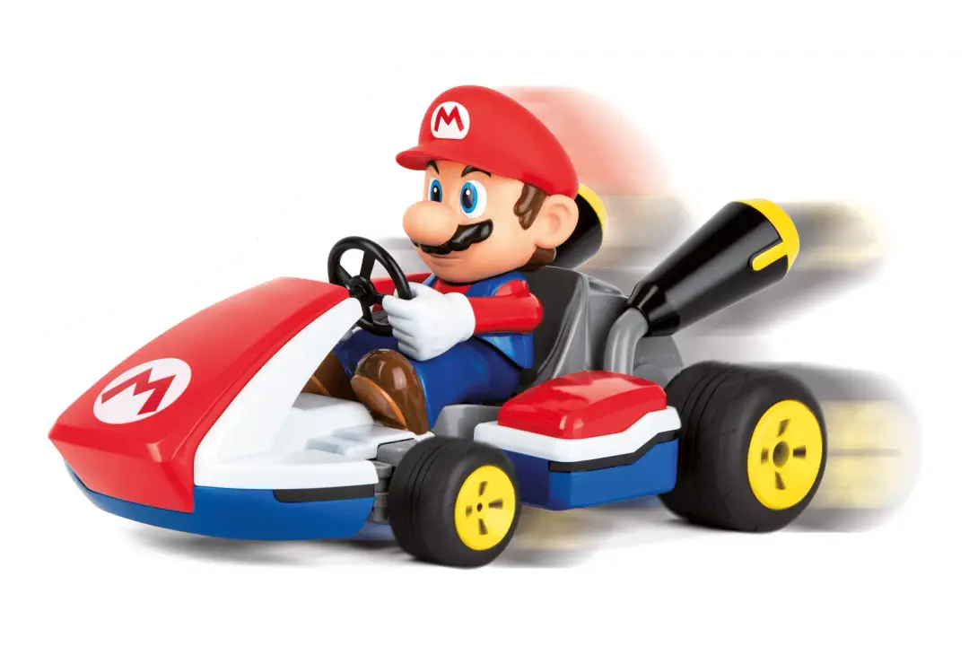 Carrera-2.4GHz Mario Kart Mario - Race Kart with Sound RC Toy-CARR370162107X-Legacy Toys