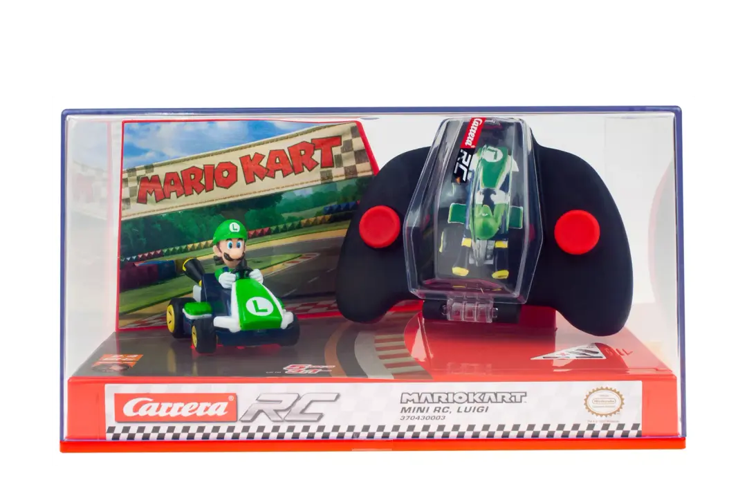 Carrera-2.4GHz Mario Kart Mini RC, Luigi-CARR370430003-Legacy Toys