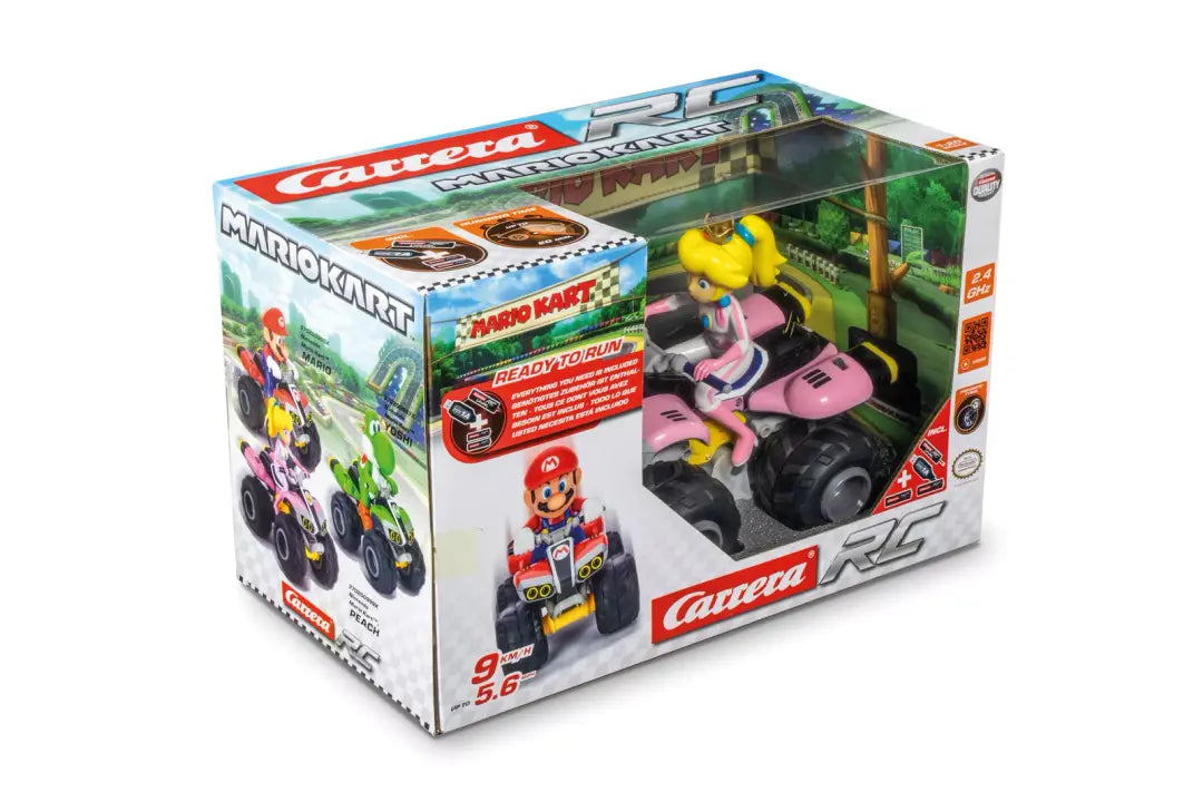Carrera-2.4GHz Mario Kart, Peach - Quad-CARR370200999X-Legacy Toys