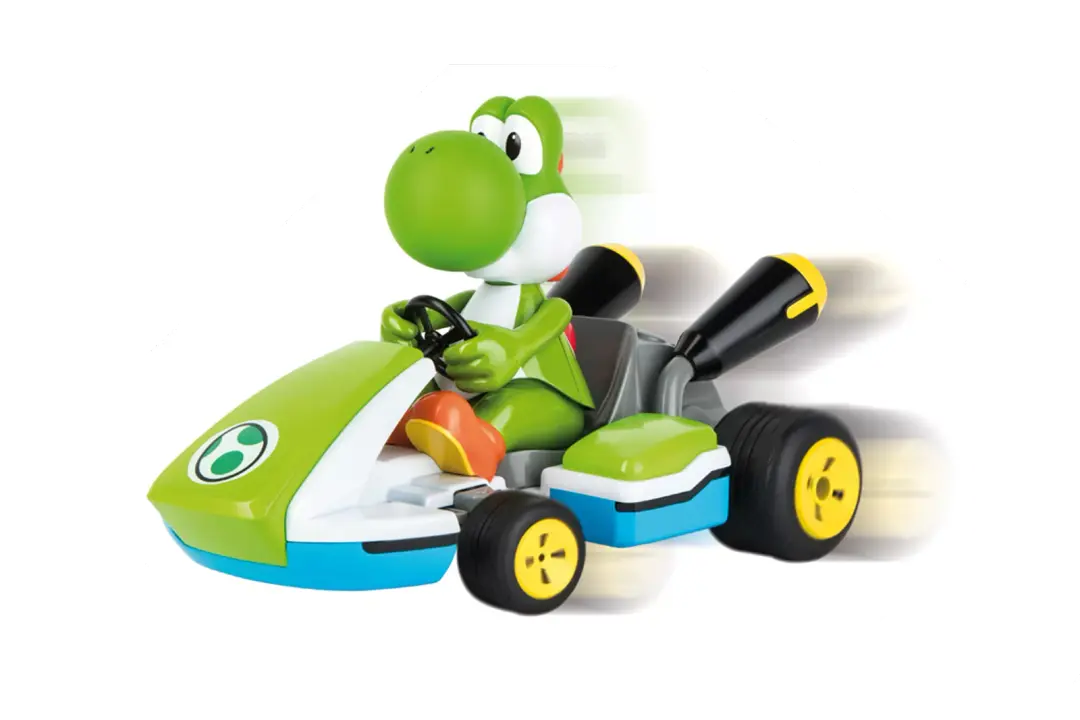 Carrera-2.4GHz Mario Kart Yoshi - Race Kart with Sound RC Toy-050227104531-Legacy Toys