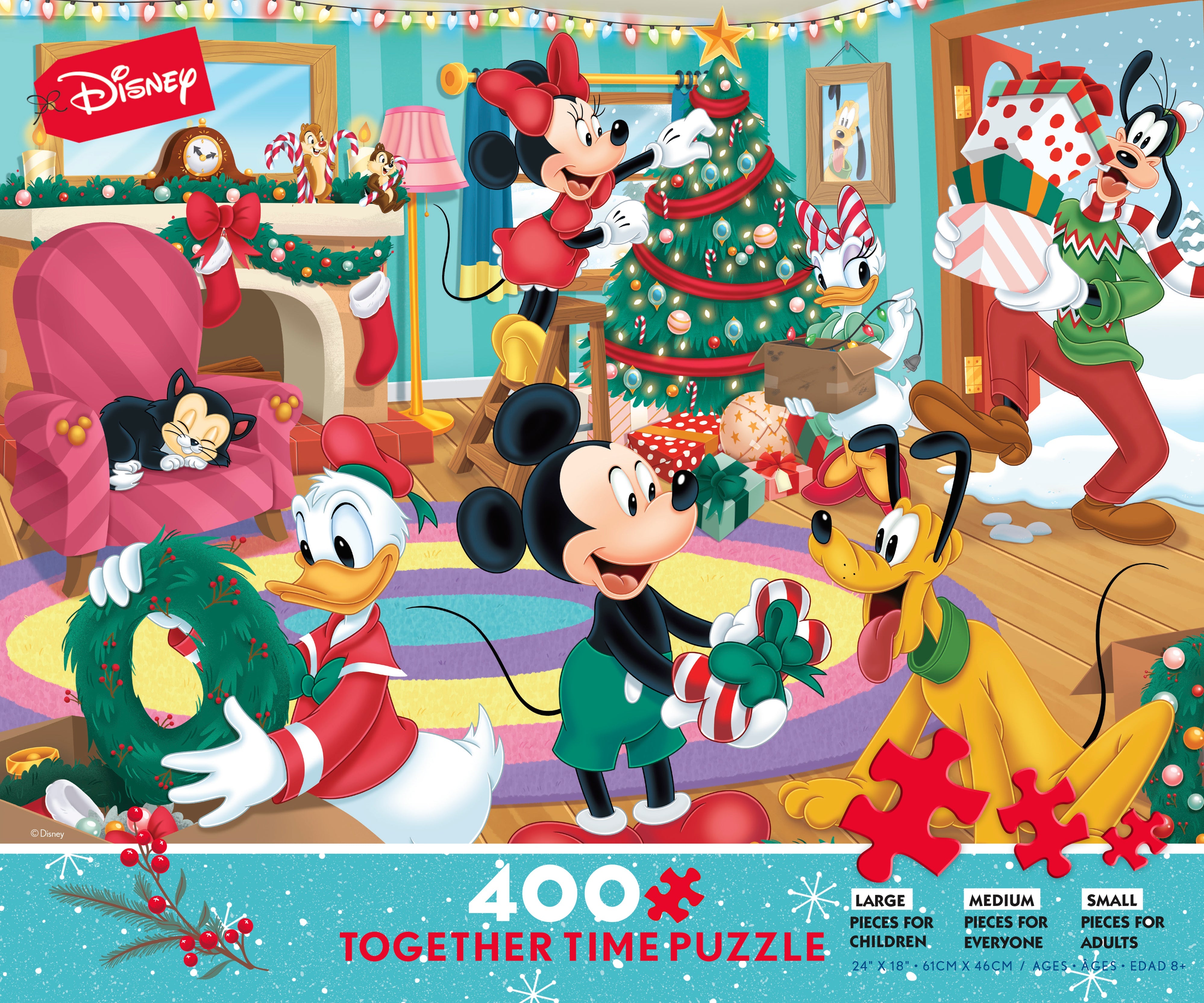 Ceaco-Disney Holiday - Together Time - Mickey & Friends Holiday Fun - 400 Piece Jigsaw Puzzle-2320-09-Legacy Toys