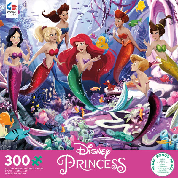 Ceaco-Disney Princesses - Ariel and her Sisters - 300 Piece Puzzle-2246-13-Legacy Toys