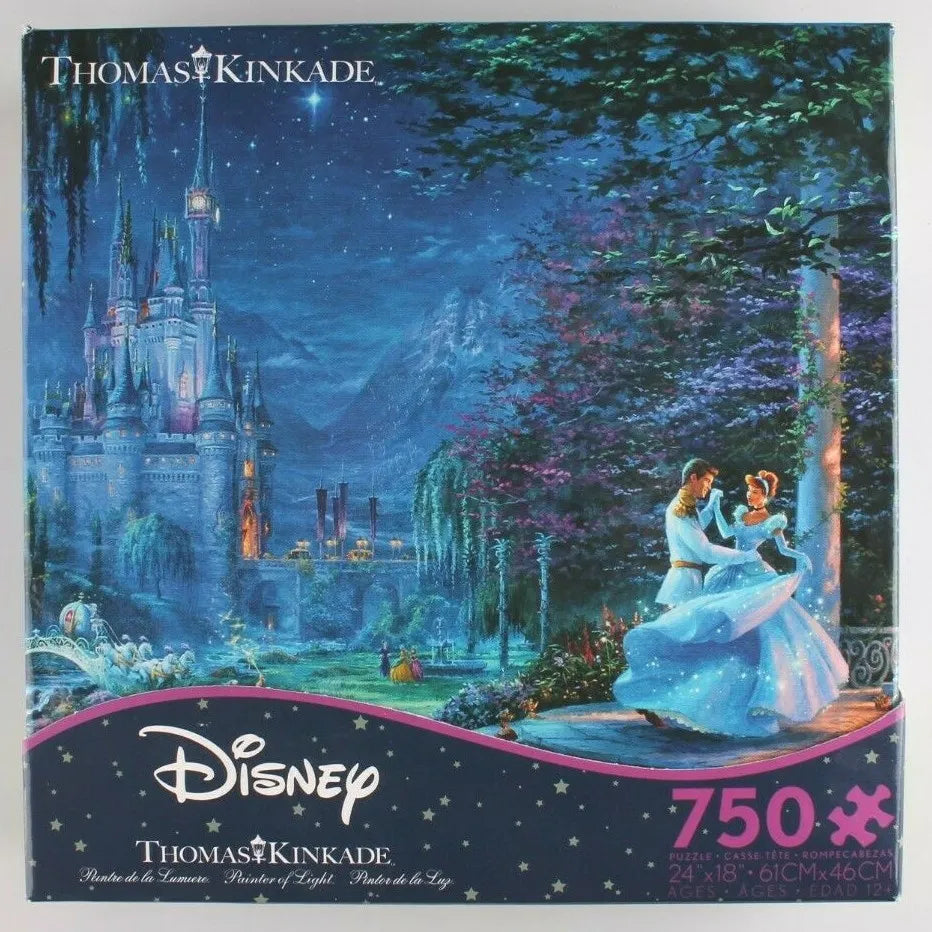 Ceaco-Thomas Kinkade Disney - Cinderella Dancing in the Starlight - 750 Piece Puzzle-2903-22-Legacy Toys
