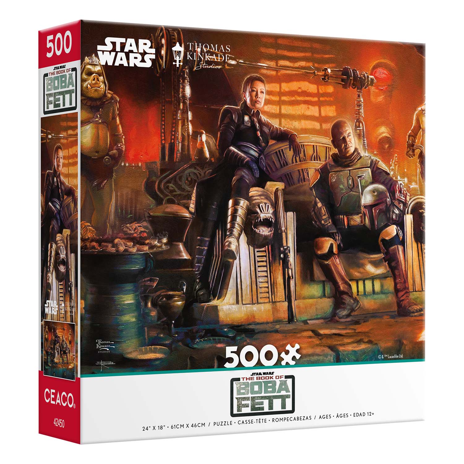 Ceaco-Thomas Kinkade Star Wars: The Book of Boba Fett - A New Beginning - 500 Piece Puzzle-2477-01-Legacy Toys
