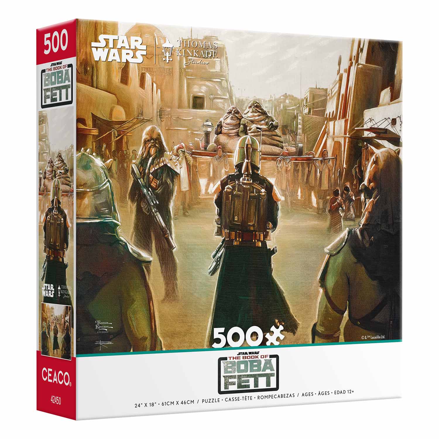 Ceaco-Thomas Kinkade Star Wars: The Book of Boba Fett - A New Challenge - 500 Piece Puzzle-2477-02-Legacy Toys