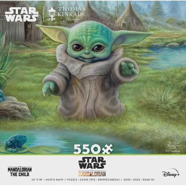 Ceaco-Thomas Kinkade Star Wars: The Mandalorian - Child's Play - 550 Piece Puzzle-2453-01-Legacy Toys