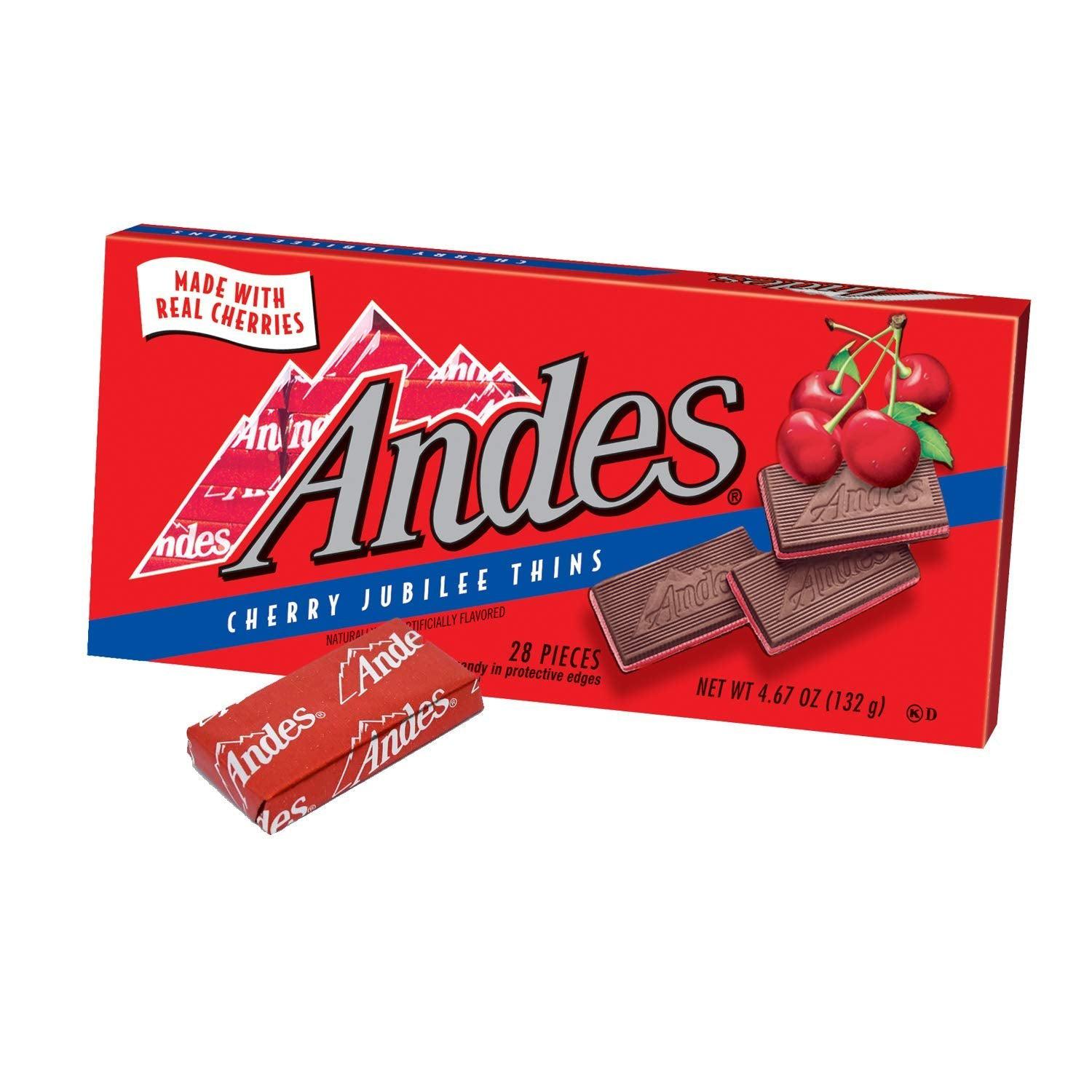 Charms-Andes Cherry Jubilee Thins 4.67 oz. Box-15340-Single-Legacy Toys