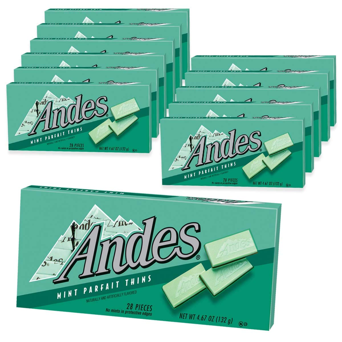 Charms-Andes Mint Parfait Thins 4.67 oz. Box-15355-12-Box of 12-Legacy Toys