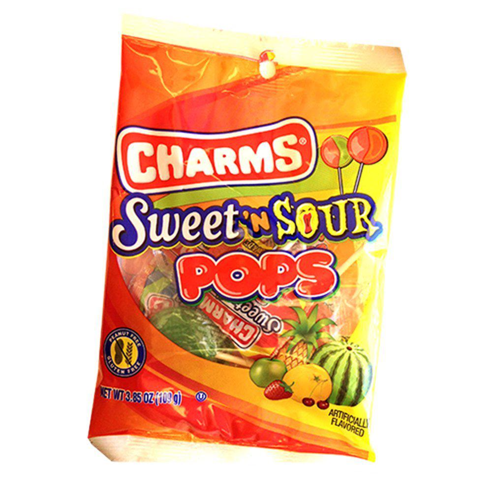 Charms-Charms Sweet N' Sour Pop 3.85 oz. Peg Bag-12708-Single-Legacy Toys