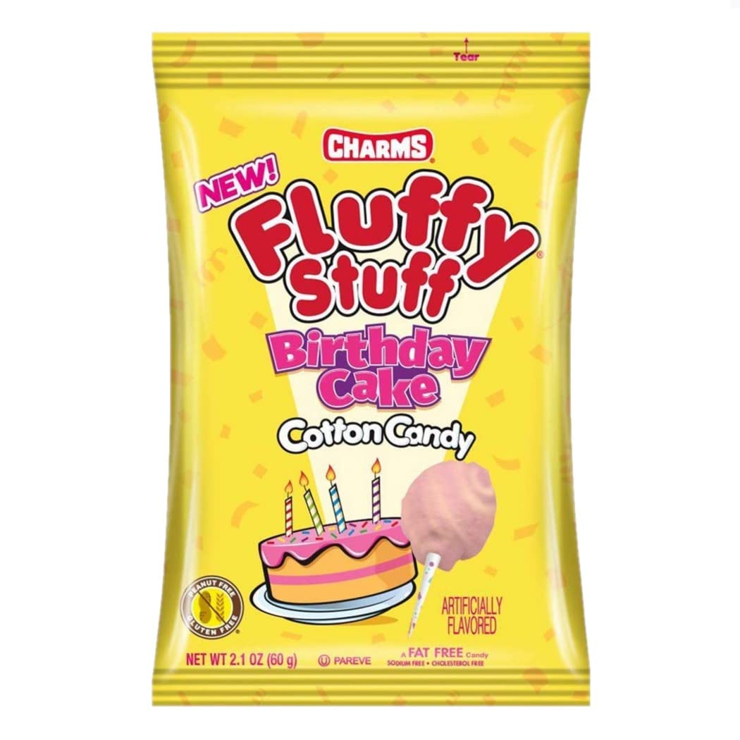 Charms-Fluffy Stuff Birthday Cake 2.1 oz. Bag-24332-1-Single-Legacy Toys