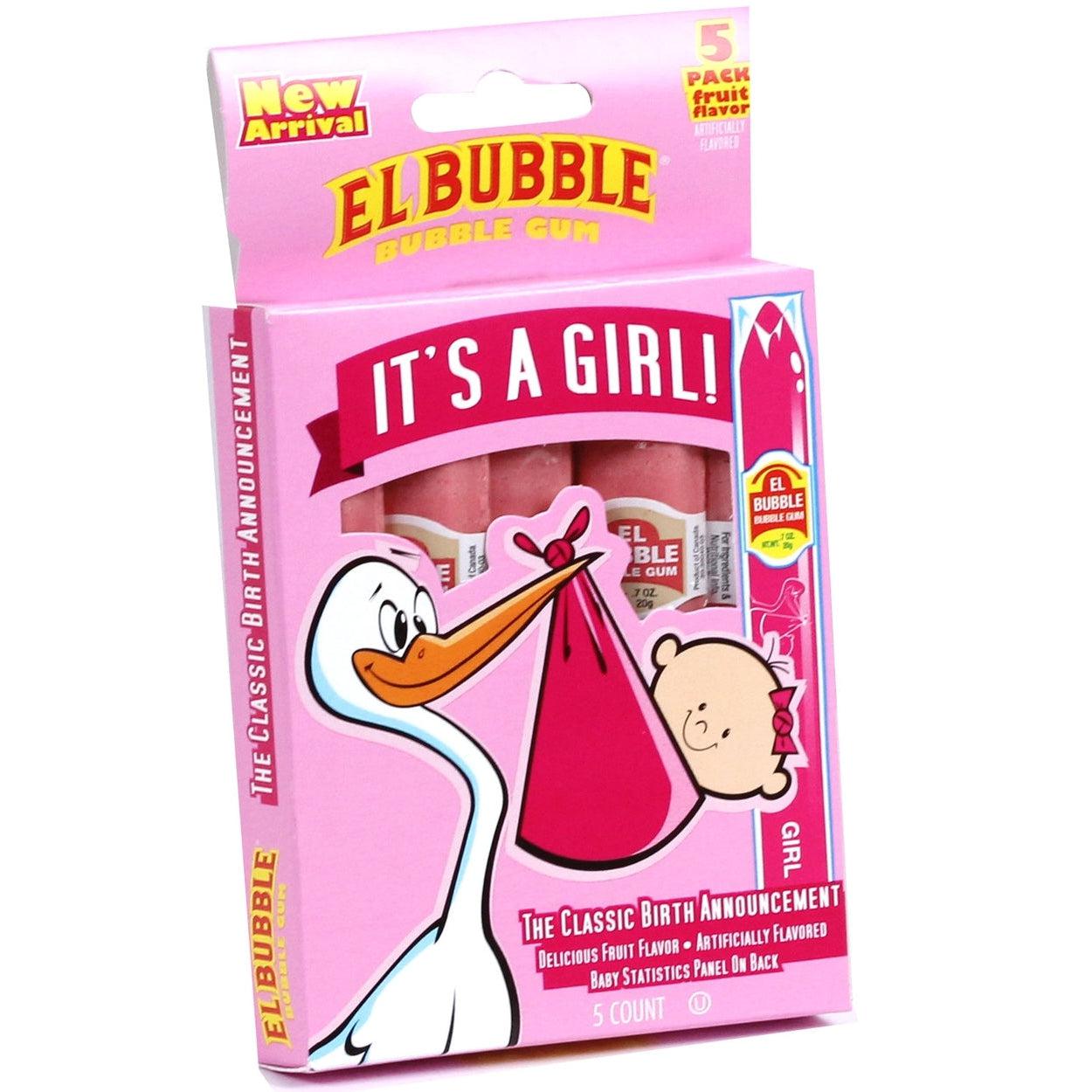 Charms-It's A Girl Bubble Gum Cigars 5 Pack-93390-1-Single-Legacy Toys