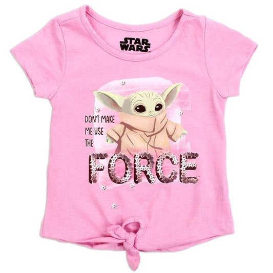 Childrens Apparel-BABY YODA Girls 4-6X T-Shirt-HLYC903F-1-4-Legacy Toys