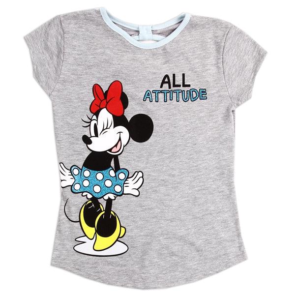 Childrens Apparel-MINNIE MOUSE Girls 8-16 T-Shirt-N-2N000OP-1-S-Legacy Toys