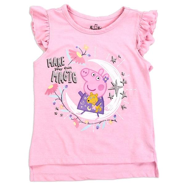 Childrens Apparel-PEPPA PIG Pink Girls Toddler T-Shirt--Legacy Toys