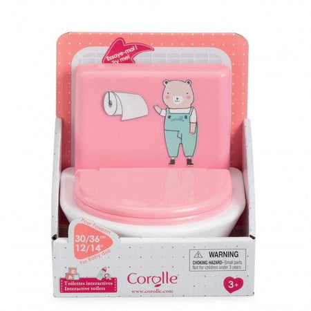 Corolle-Interactive Toilet for 12"/14" Baby Doll-140480-Legacy Toys