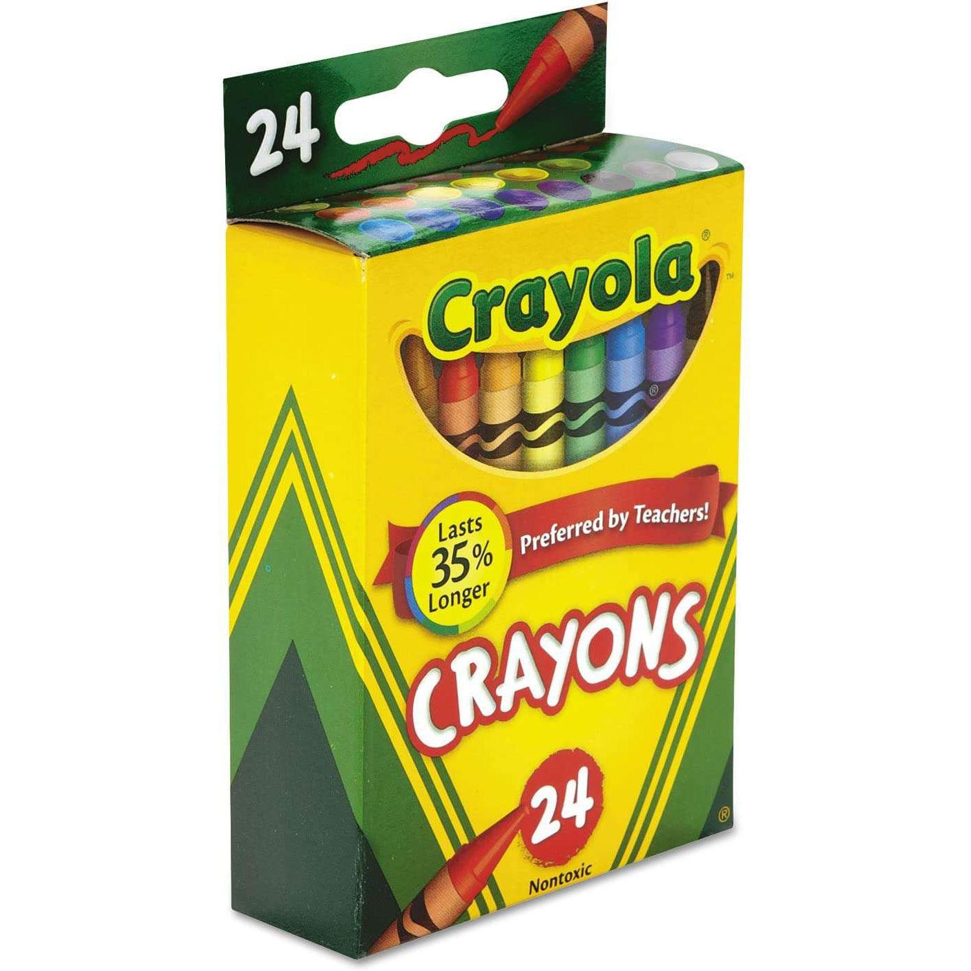 Crayola-Crayola 24 Count Crayons - Tuck Box-52-0024-Legacy Toys
