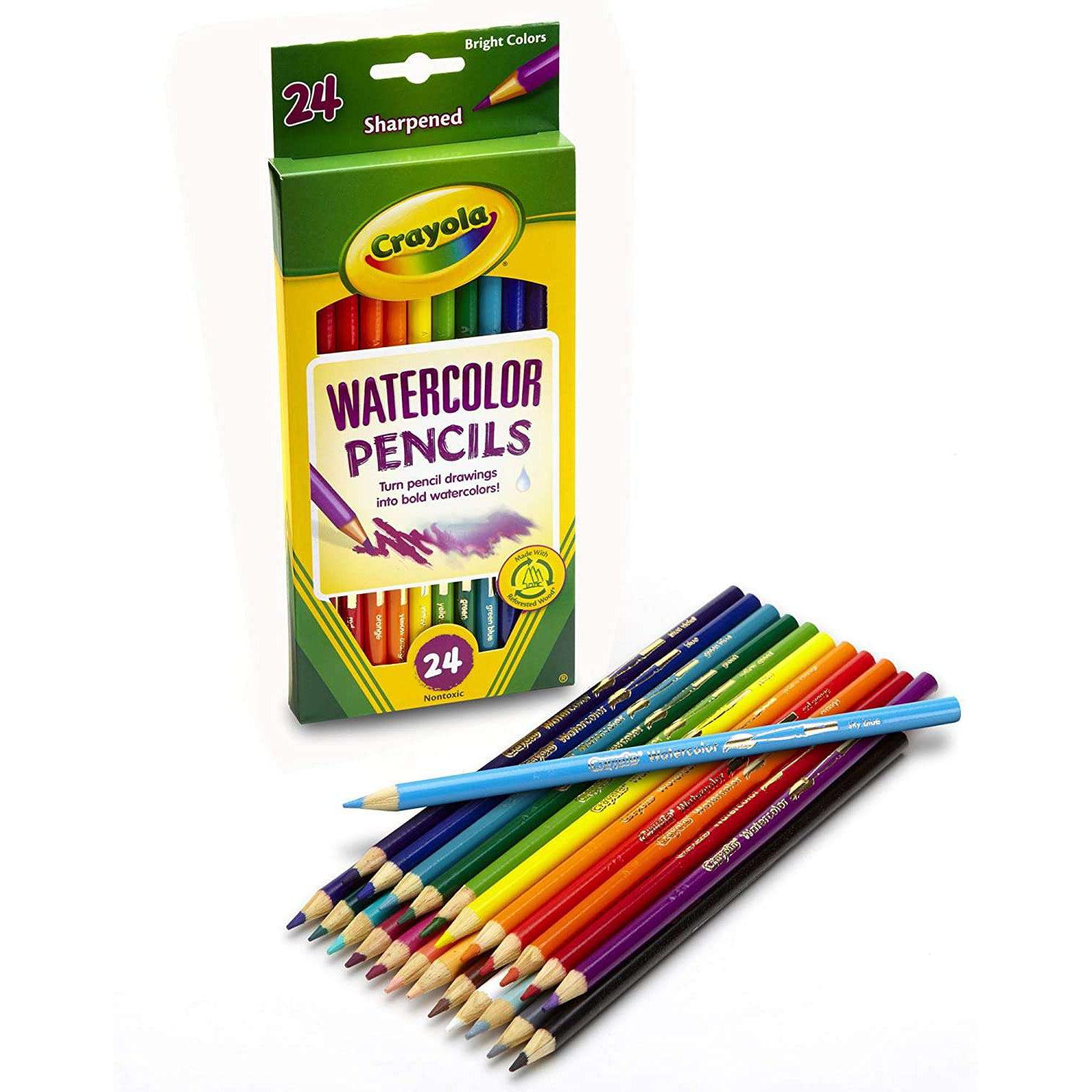 Crayola-Crayola 24 Count Watercolor Pencils-68-4304-Legacy Toys