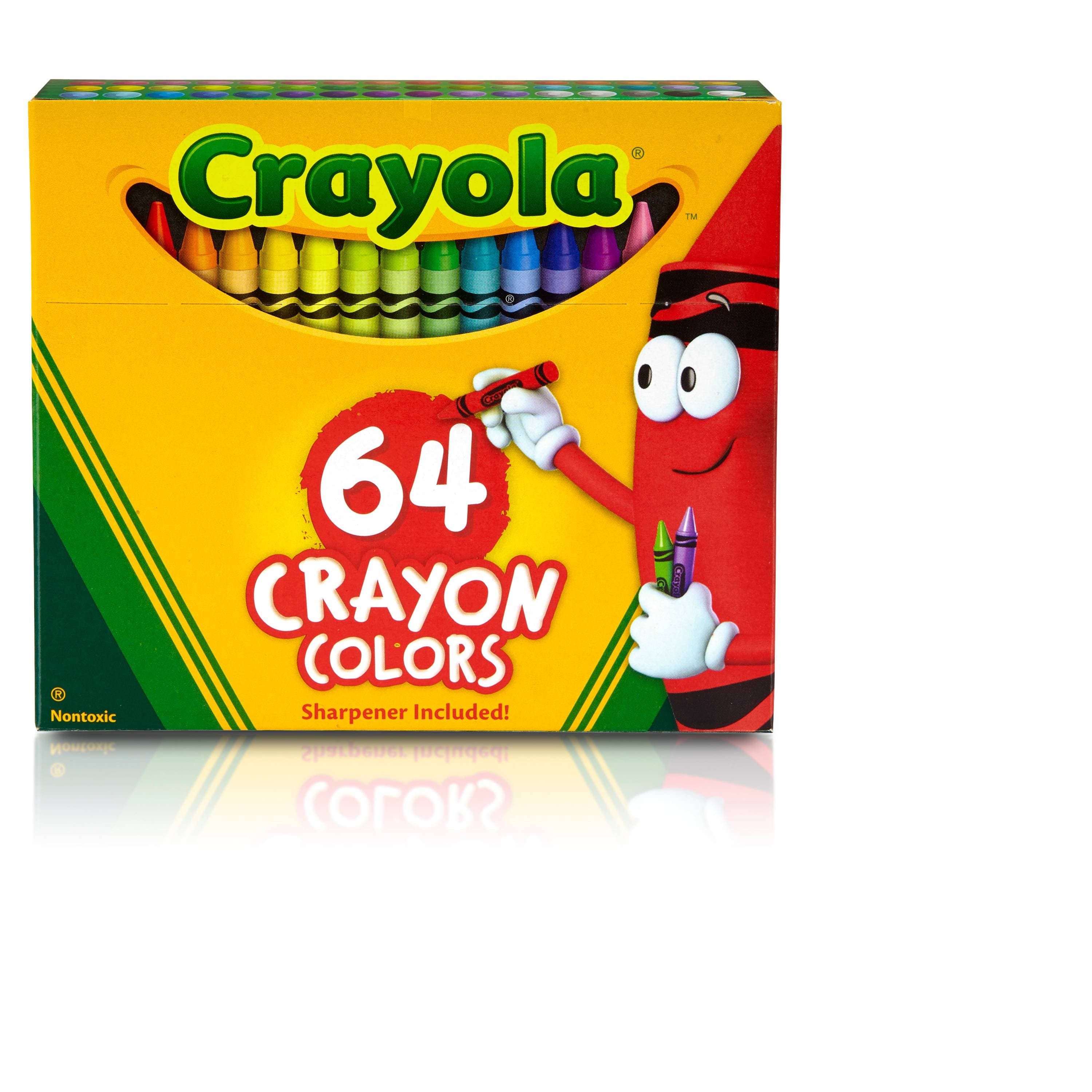 Crayola-Crayola 64 Count Crayons - Tuck Box-52-0064-Legacy Toys