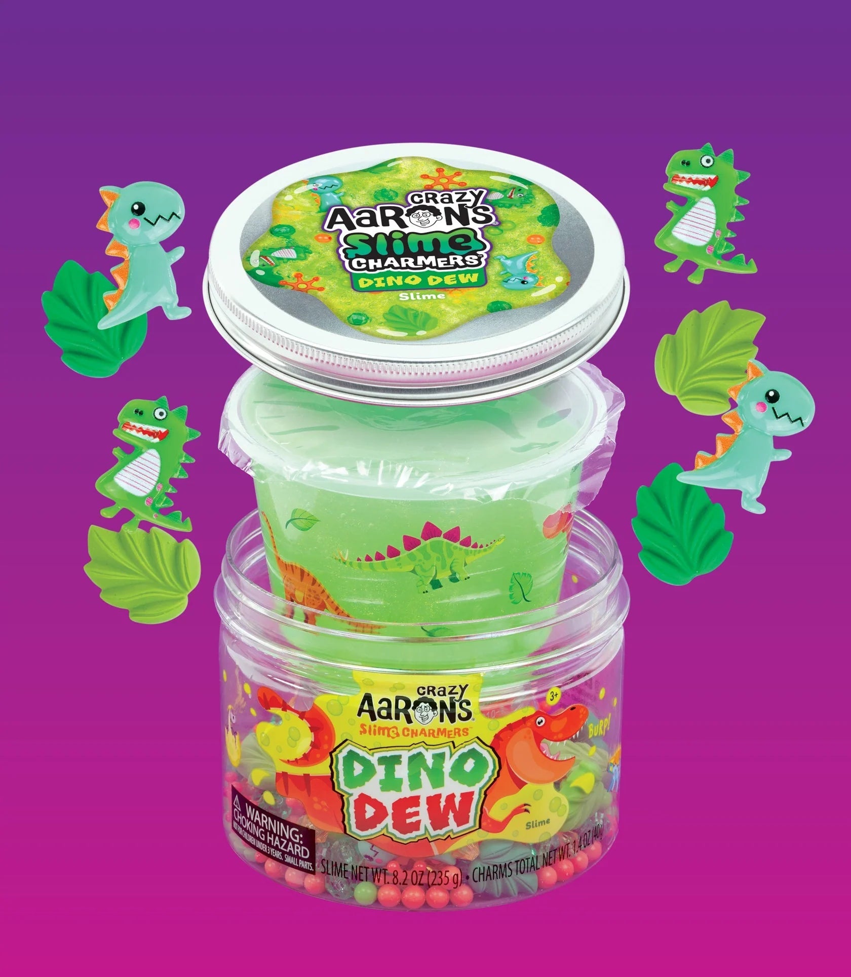 Crazy Aaron's-Crazy Aaron's Slime Charmers - Dino Dew-SLM007-Legacy Toys