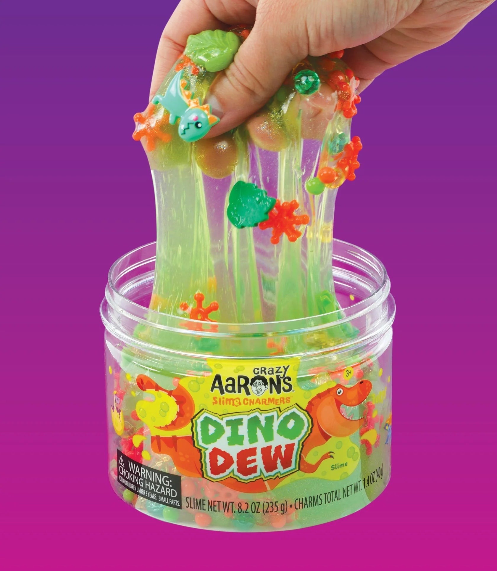 Crazy Aaron's-Crazy Aaron's Slime Charmers - Dino Dew-SLM007-Legacy Toys