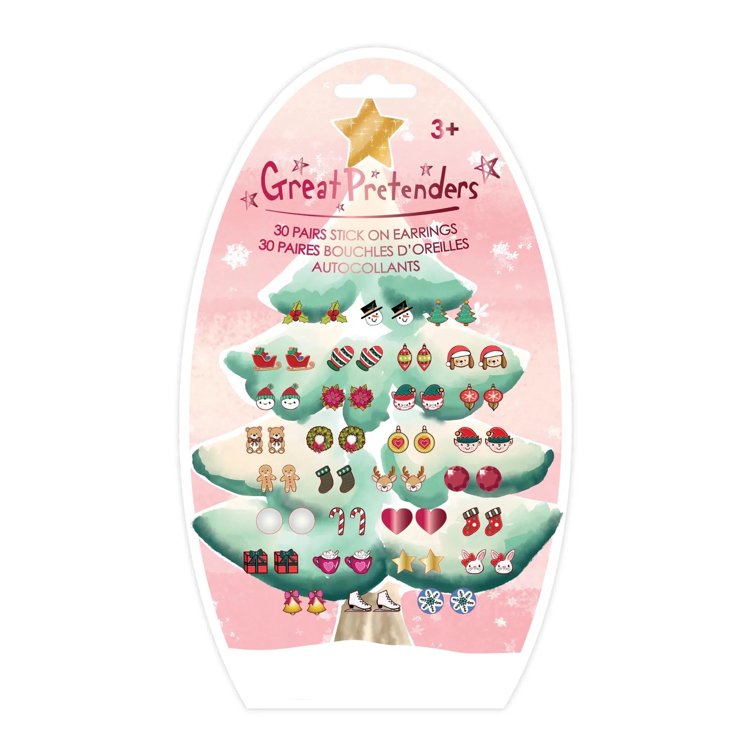 Creative Education-Holiday Sticker Earrings (30 Pairs)-87511-Legacy Toys