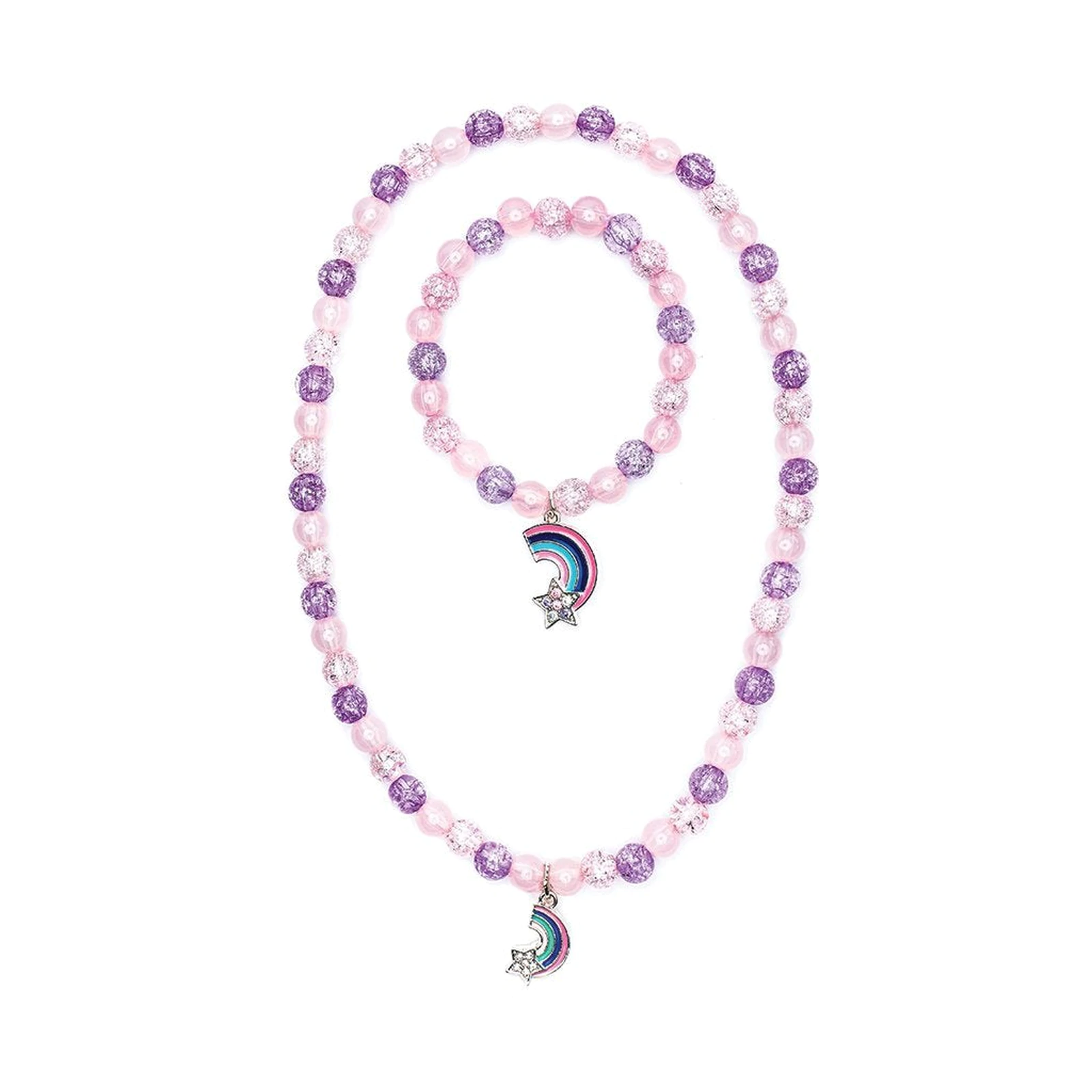 Creative Education-Purple Rainbow Necklace and Bracelet Set-86124-Legacy Toys