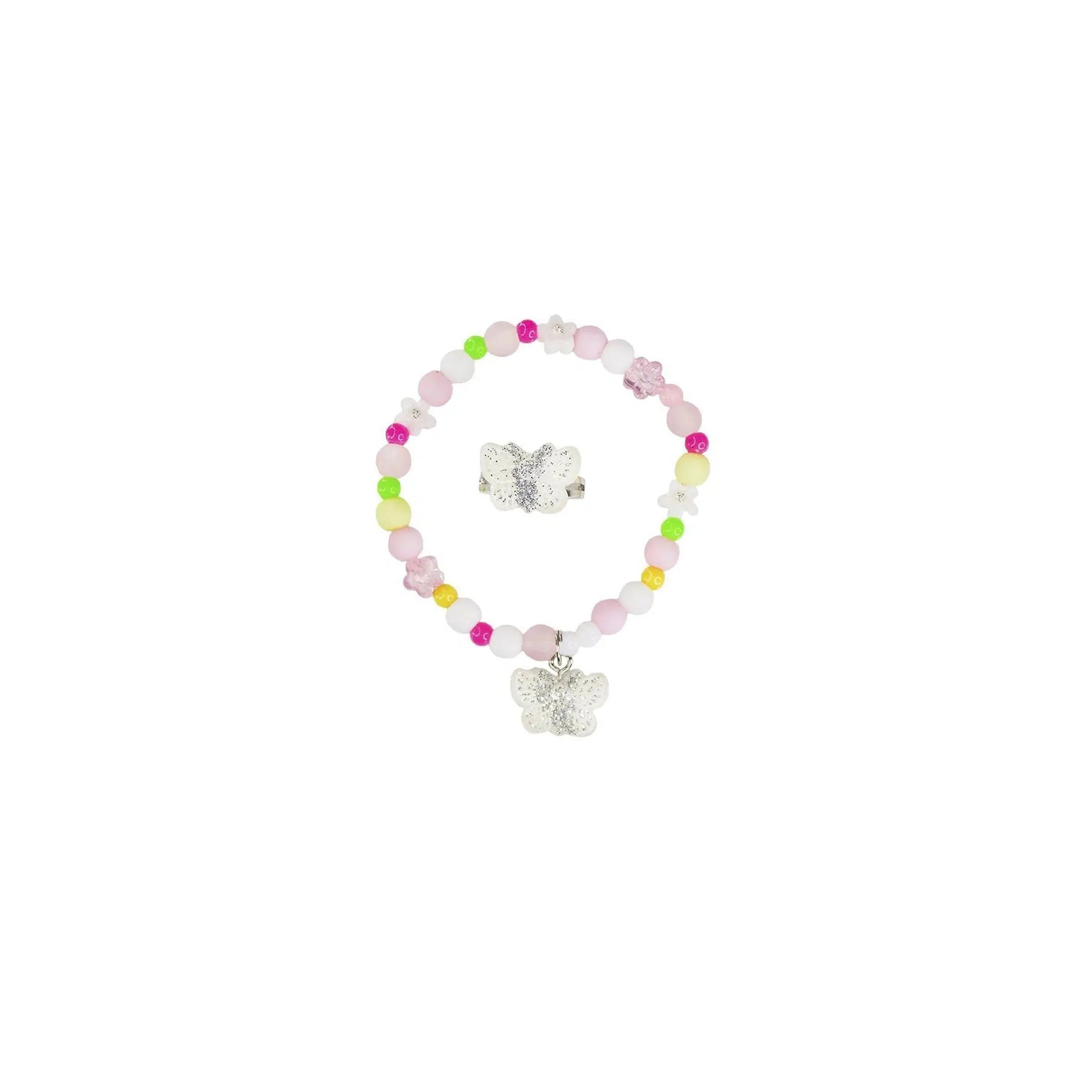 Creative Education-Sparkle Butterfly Bracelet & Ring Set-84004-Legacy Toys