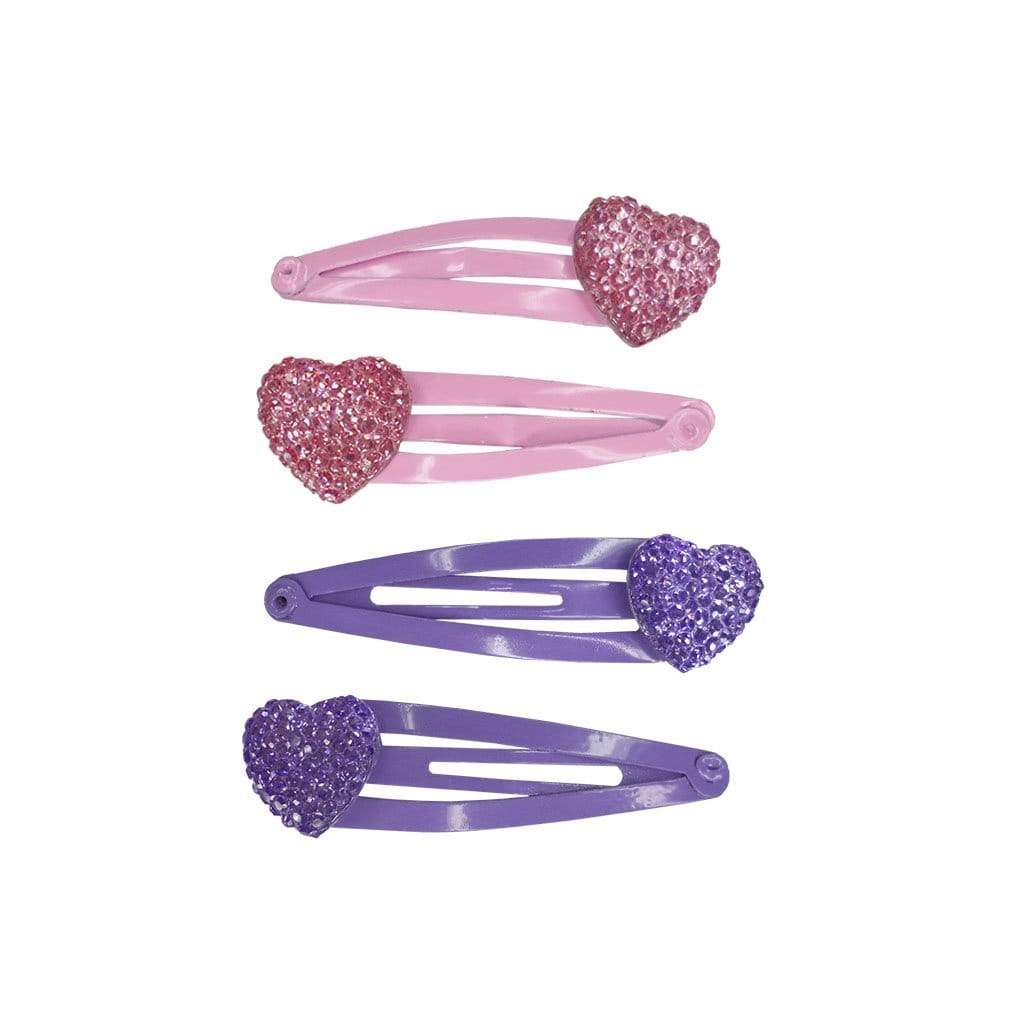 Creative Education-Sparkly My Heart Hair Clips (4pc set)-88032-Legacy Toys