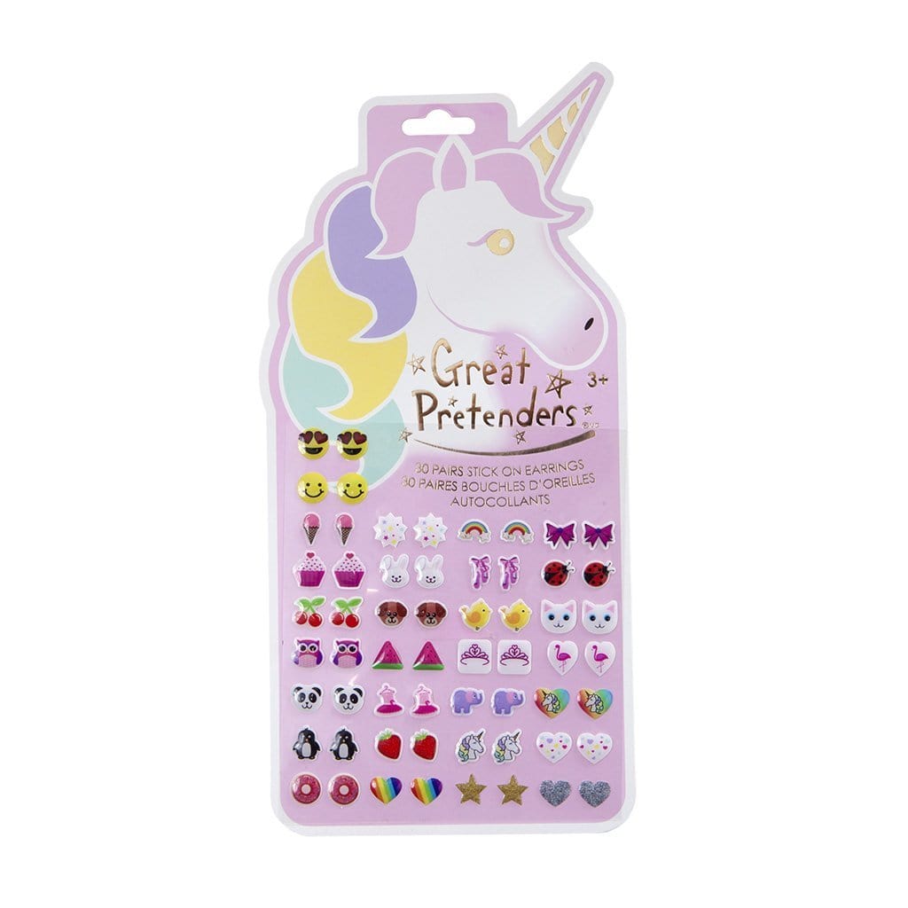 Creative Education-Unicorn Sticker Earrings (30 Pairs)-87503-Legacy Toys