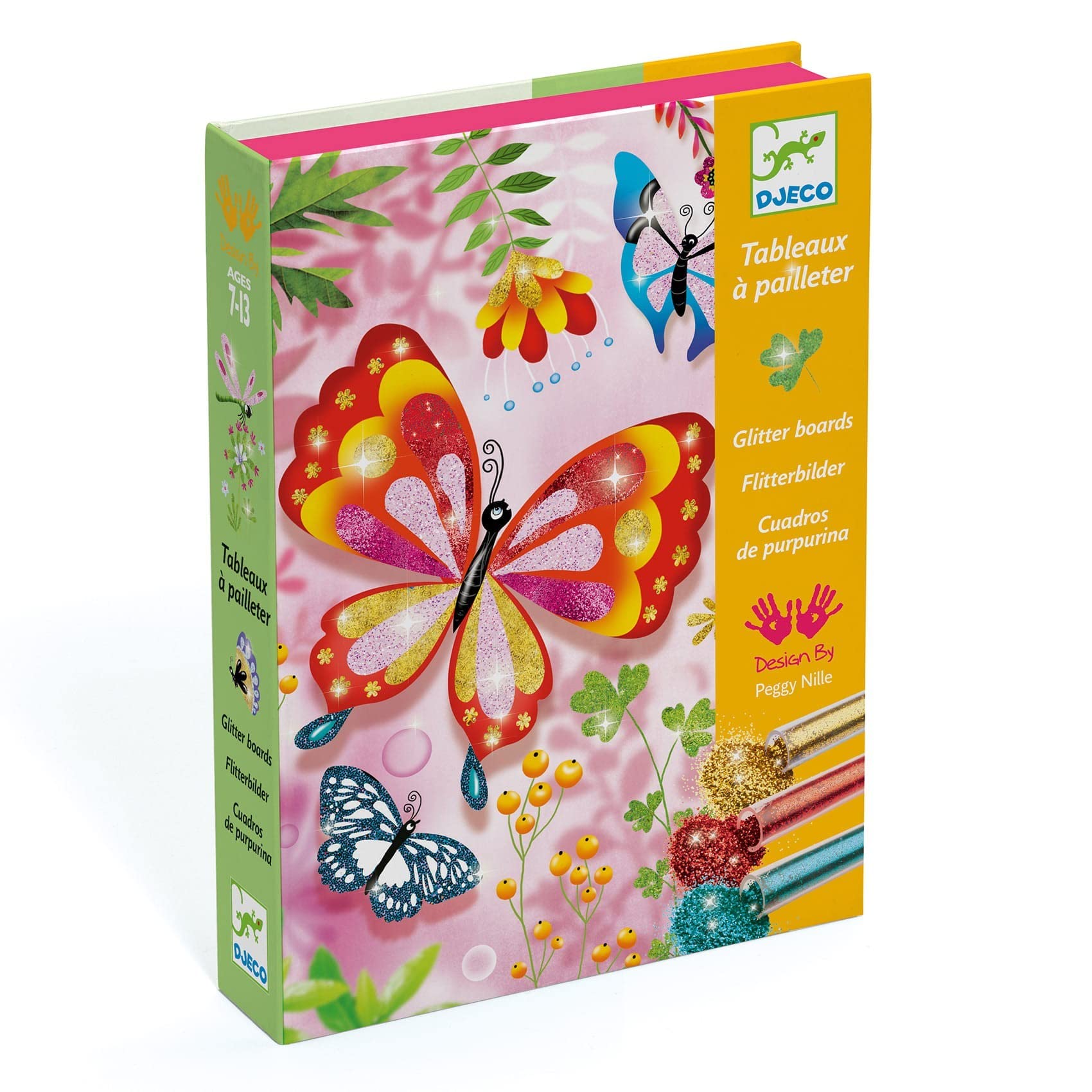 DJECO-Butterflies Glitter Boards-DJ09503-Legacy Toys