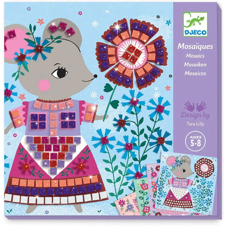DJECO-Lovely Pets Sticker Mosaic-DJ09425-Legacy Toys