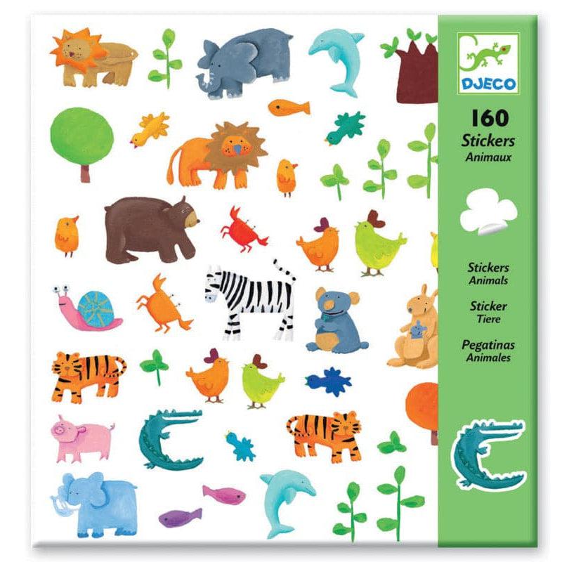 DJECO-Petit Gifts - Animals Stickers-DJ08841-Legacy Toys